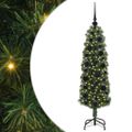 vidaXL Umelý vianočný stromček Zelená 120 cm PVC, oceľ a plast