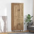 vidaXL Highboard 2 ks Remeselný dub 69,5 x 34 x 180 cm
