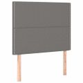vidaXL Posteľ boxsping s matracom a LED tmavosivá 120x200 cm látka