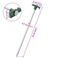 vidaXL Stanové kolíky 24 ks 25 cm 7 mm pozinkovaná oceľ