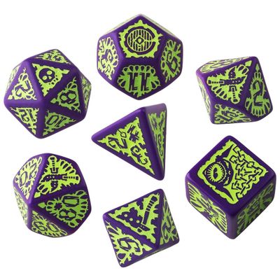 Sada kociek Pathfinder - Goblin Purple & green