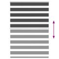 vidaXL Zebra roleta čierna 115x100 cm šírka látky 110,9cm polyester