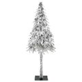 vidaXL Vianočný stromček s 300 LED-i Biela 210 cm PE a oceľ