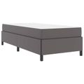 vidaXL Rám postele s matracmi Sivá 90 x 200 cm látka