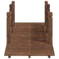 vidaXL Záhradný mostík so zábradlím 150x67x56 cm masívny smrek