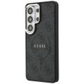 Puzdro Guess 4G Embossed Ring MagSafe pre Samsung Galaxy S26 Ultra čierne