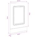 vidaXL Panel umývačky riadu Kalmar 45x1,5x57 cm kompozitné drevo