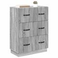 vidaXL Zásuvkový kabinet Sivá sonoma 66 x 34,5 x 87 cm