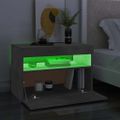 vidaXL TV skrinka s LED svetlami betónovo-sivá 60x35x40 cm