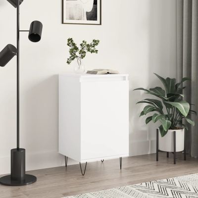 vidaXL Komoda biela 40x35x70 cm kompozitné drevo