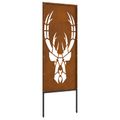 vidaXL Záhradná clona na súkromie Zvieracia potlač Hrdzavý 50 x 140 cm