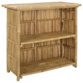vidaXL Exteriérový barový stôl Prírodná 115 x 55 x 105 cm Bambus