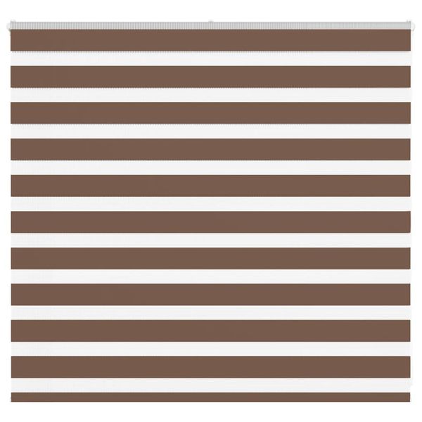 vidaXL Zebra roleta hnedá 160x100 cm šírka látky 155,9 cm polyester