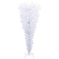 vidaXL Umelý vianočný stromček s 150 LED-i Biela 120 cm PVC a oceľ