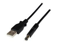 USB A to 5.5mm DC - 1 Meter USB to 5.5mm DC Plug (USB2TYPEN1M) - Elektrický kábel - USB (iba napájanie) (M) do DC jack 5,5 x 2,5 mm (M) - 1 m - lisovaný - čierna - pre P/N: HDBOOST