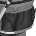 vidaXL 2-vrstvový skladací kočík pre psa sivý 83x48x97cm oxford. látka