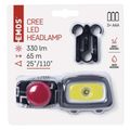 Čeľovka EMOS P3531 CREE LED + COB LED, 330 lm, 65 m, 3× AAA