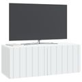 vidaXL Nástenná TV skrinka Biela 78,5 x 31 x 30 cm Kompozitné drevo
