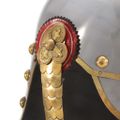 vidaXL Nemecká pruská prilba pre LARP starožitná replika strieborná oceľ