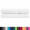 vidaXL Prémiové uteráky SOLUND 2 ks biele 100x200 cm 600 g/m2