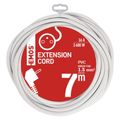 Prodlužovací kabel EMOS P0117R spojka 7m, biely / PVC / 1,5 mm2