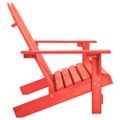 vidaXL 2-miestna záhradná stolička Adirondack jedľový masív červená