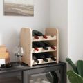 vidaXL Stojan na víno 33x25x37 cm borovicový masív
