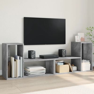 vidaXL TV skrinky 2 ks betónovosivé 75x30x50 cm kompozitné drevo