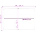 vidaXL Slnečná plachta Žltá a biela 5 × 3,5 m 100% polyester Oxford