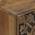 vidaXL Servírovacia skriňa Hnedá 90 x 33,5 x 75 cm Masívne mango drevo