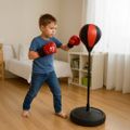 Boxerská sada detská ISO 26094 hruška na stojane + rukavice, pumpička Boxerská sada dětská ISO 26094 hruška na stojanu + rukavice, pumpička