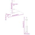 vidaXL Stojan na slnečník Biela Oceľ for 25-32 mm Pole