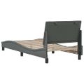 vidaXL Rám postele bez matraca Hanko tmavosivá 80x200 cm látka