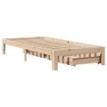 vidaXL Posteľný rám so zásuvkami 75x190 cm masívna borovica