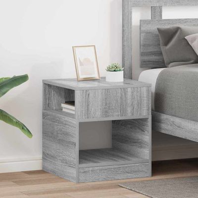 vidaXL Koncový stôl 2 pcs Sivý Sonoma 40,5 x 40 x 45 cm