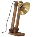 vidaXL Stolová lampa 25 W starožitná mosadzná 23x13x52 cm E27