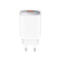 XO wall charger CE19 QC 18W 1x USB white + cable USB-C