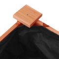 vidaXL Kvetináč s vložkou hnedý 71x37x76 cm jedľový masív