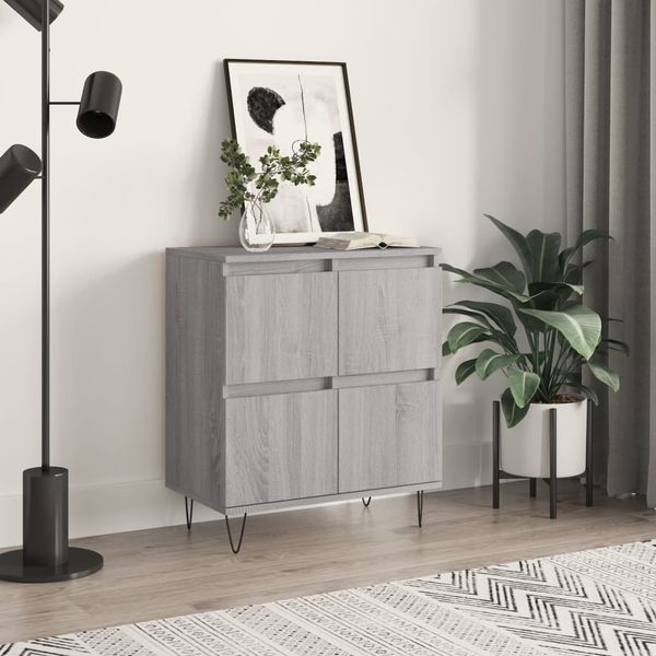 vidaXL Komoda sivý dub sonoma 60x35x70 cm spracované drevo
