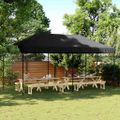 vidaXL Skladací pop-up párty stan čierny 580x292x315 cm