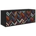 vidaXL Nástenný TV kabinet OMMEN 102 x 33 x 40 cm Čierny dub