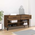 vidaXL Botník hnedý dub 102x35x55 cm spracované drevo