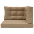 vidaXL Vankúš na vonkajšiu pohovku Polyester Sivohnedá 80 x 80 cm