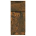 vidaXL Komoda dymový dub 30x30x70 cm spracované drevo