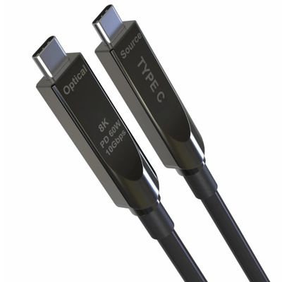 PremiumCord USB-C kábel Gen2 AOC DP1.4, 10m