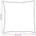 vidaXL Vankúš 2 ks 80 x 80 cm Bavlna Biela