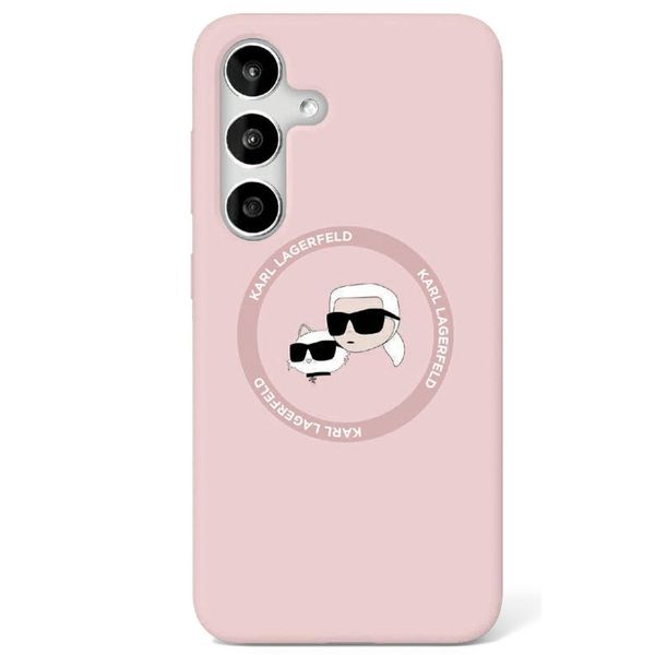 Ochranné puzdro Karl Lagerfeld HC Magnetic Silicone pre Samsung Galaxy S25 Plus ružové
