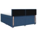 vidaXL Posteľ boxspring s matracom Modrá 160 x 200 cm Látka