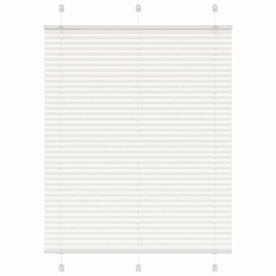 vidaXL plisovaná roleta biela 110x100 cm šírka látky 109,4 cm