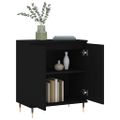 vidaXL Komoda čierna 60x35x70 cm spracované drevo